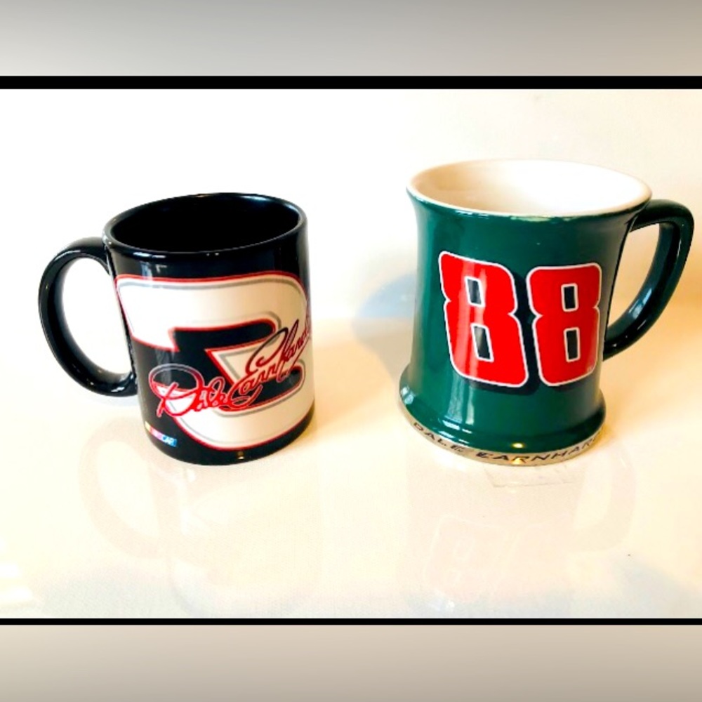 Dale Earnhardt And Dale Earnhardt Jr Mugs Cups Collectables.   Read Description